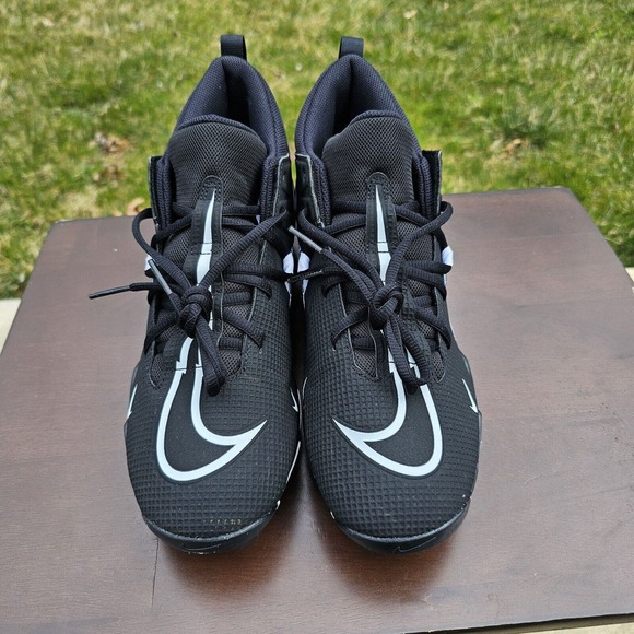 Mens Nike Alpha Menace 3 Shark Football Cleat Black CV0582-001 Fastflex Sz 12 - Picture 2 of 10